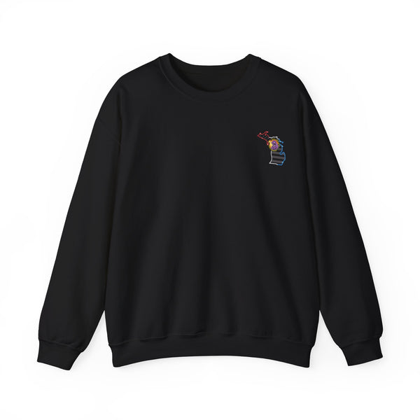 Lighting Up -  Crewneck Sweatshirt MICHIGAN