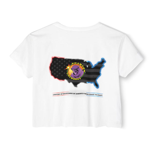 Lighting Up - Women's Festival Crop Top -