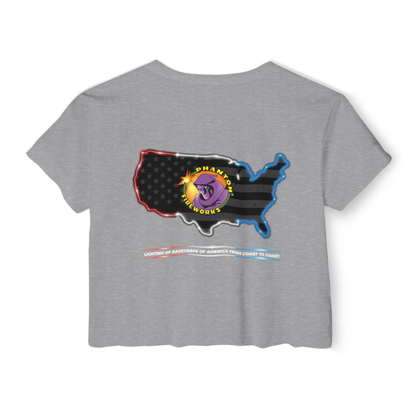 Lighting Up - Women's Festival Crop Top -