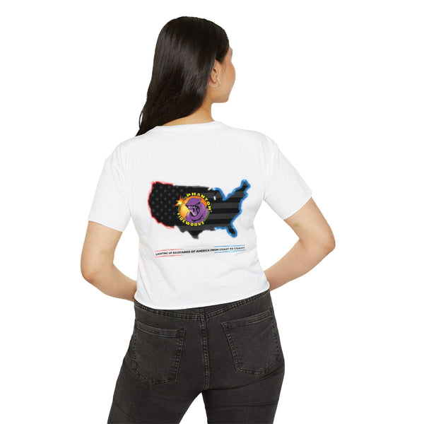 Lighting Up - Women's Festival Crop Top -