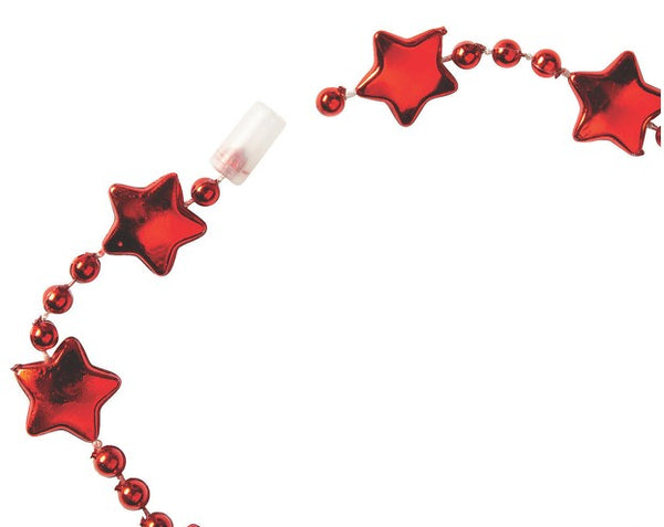 Patriotic Bead Necklace with Star 3 pcs