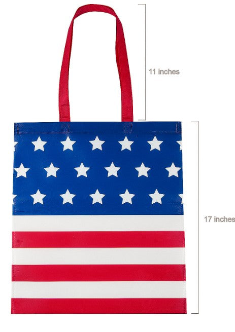 USA Flag Large Tote Bag