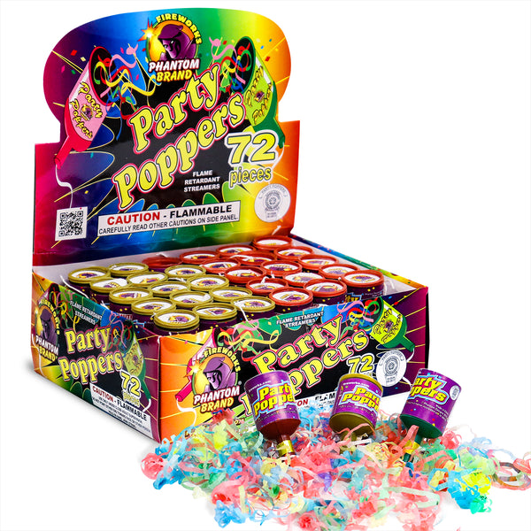 Party Poppers 12pcs or 72pcs