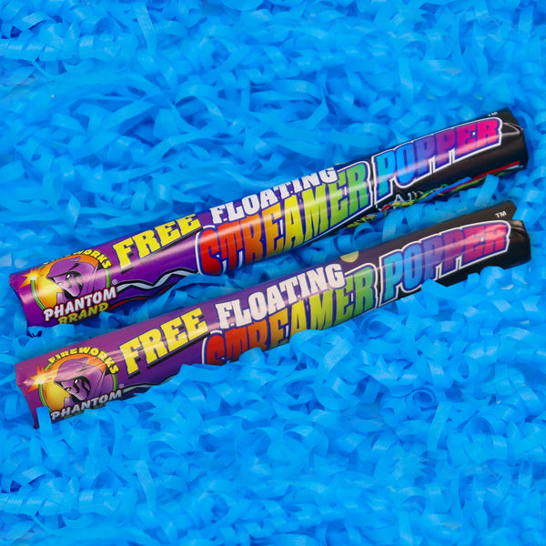Free Floating Streamer Popper - 2pc