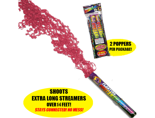 Floating Streamer Poppers 2 pcs
