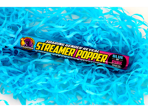 Soaring Gender Reveal Streamer Poppers - 1pc
