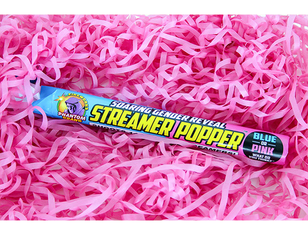 Soaring Gender Reveal Streamer Poppers - 1pc