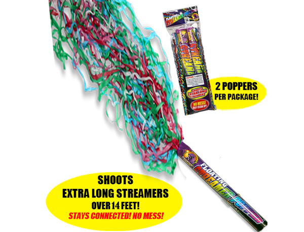 Floating Streamer Poppers 2 pcs