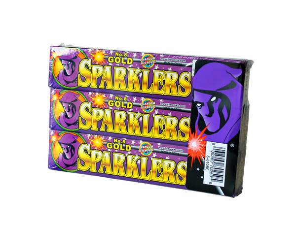 #8 Gold Sparkler - 12 boxes of 6