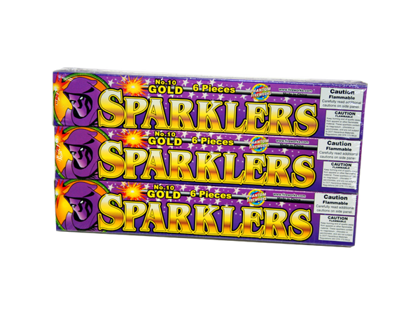 #10 Gold Sparkler - 6 boxes of 6