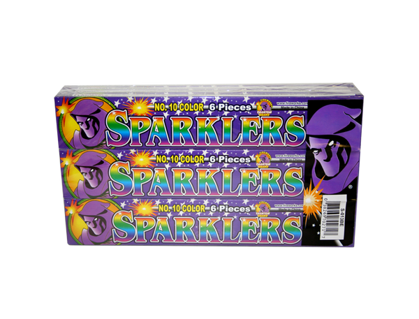 #10 Color Sparkler - 6 boxes of 6