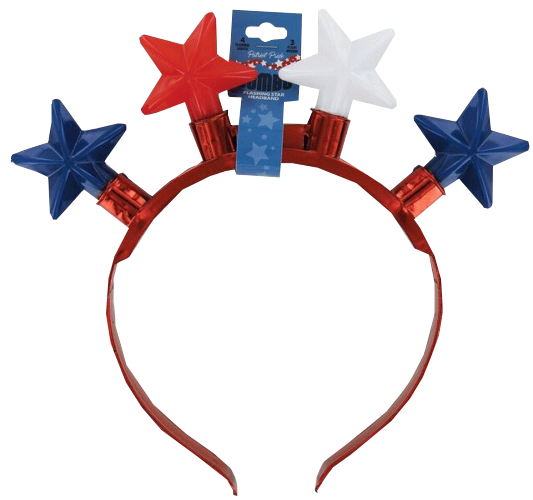 Jumbo Flashing Stars Headband