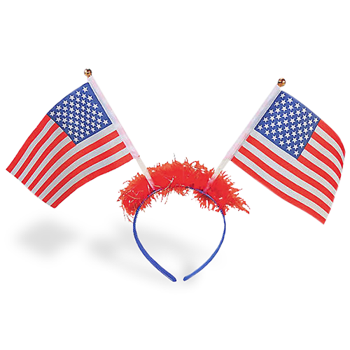 Patriotic Flag Head Boppers - 4 pcs