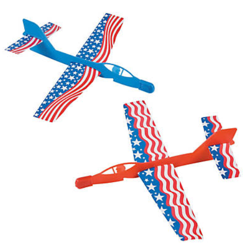 Patriotic Flying Jet 12 pcs