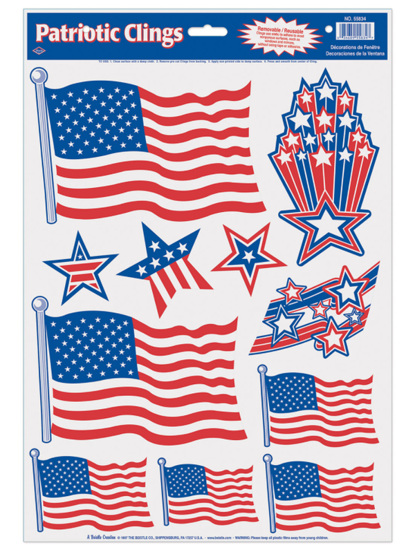 Patriotic Window Clings
