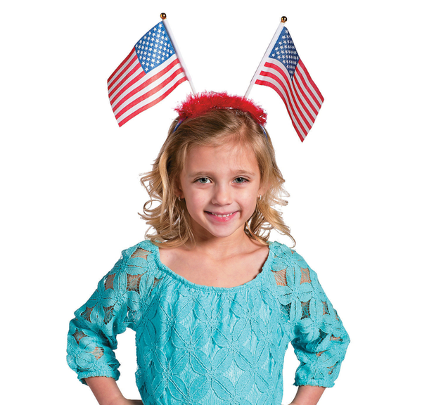 Patriotic Flag Head Boppers - 4 pcs