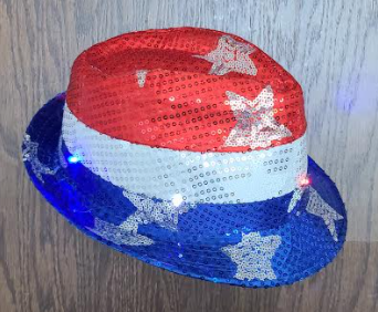 Light-Up Sequin Fedora Hat