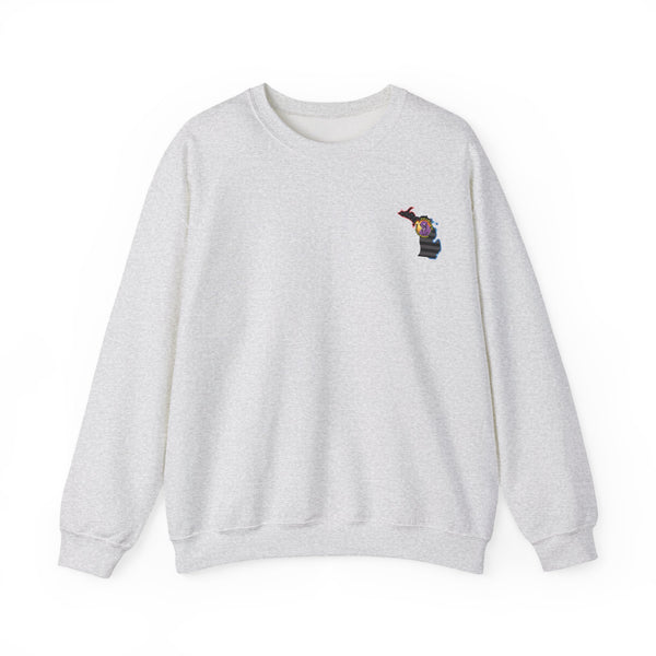 Lighting Up -  Crewneck Sweatshirt MICHIGAN
