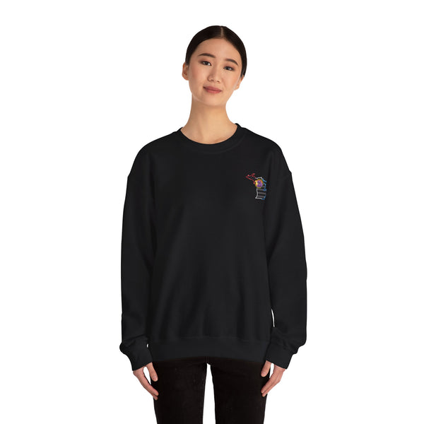 Lighting Up -  Crewneck Sweatshirt MICHIGAN