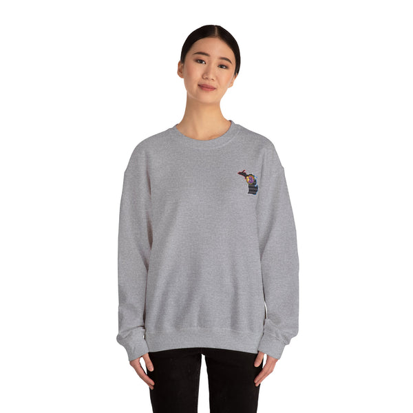 Lighting Up -  Crewneck Sweatshirt MICHIGAN