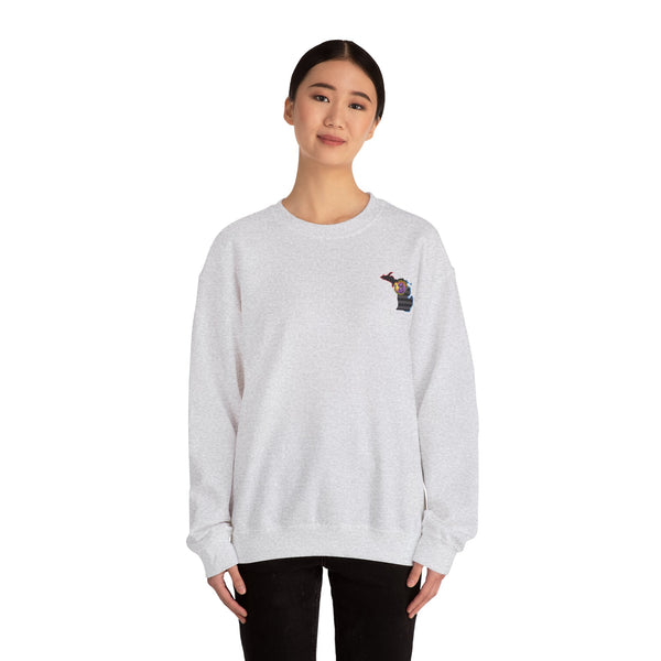 Lighting Up -  Crewneck Sweatshirt MICHIGAN