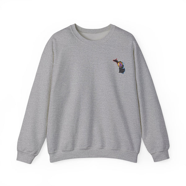 Lighting Up -  Crewneck Sweatshirt MICHIGAN