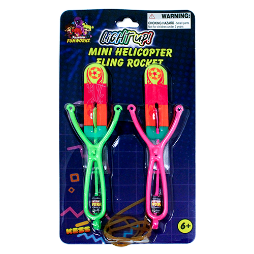 Light Up Mini Helicopter Fling Rockets 2pcs – Phantom Online Store