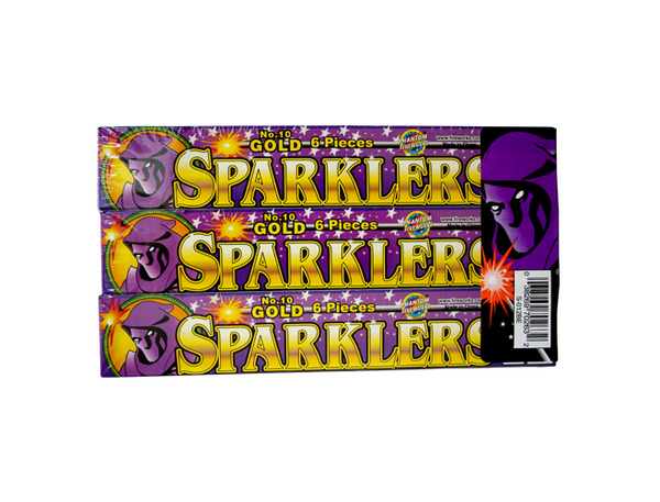 #10 Gold Sparkler - 12 boxes of 6