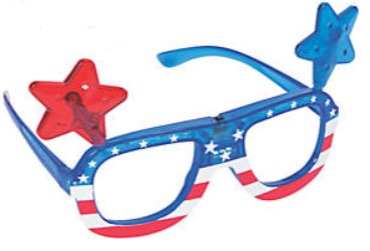 Patriotic Light-Up Glasses