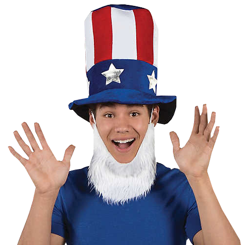 Uncle Sam Hat with Beard