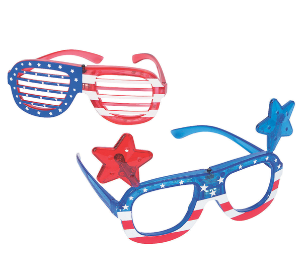 Patriotic Light-Up Glasses